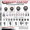 Service Caster 3.5'' Maroon Poly Wheel Swivel 1-5/8'' Expanding Stem Caster Set 2 Brakes, 4PK SCC-EX20S3514-PPUB-MRN-2-PLB-2-158 - alternate 5